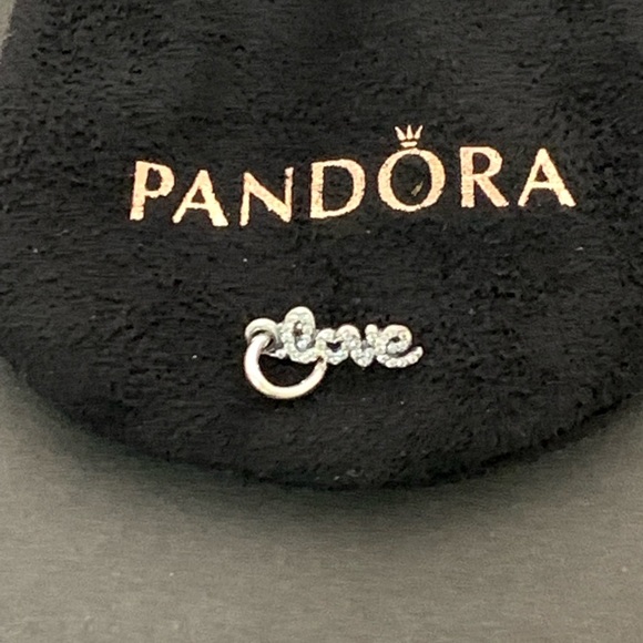 Pandora Jewelry - NEW Authentic Pandora Silver LOVE SCRIPT Pendant Charm